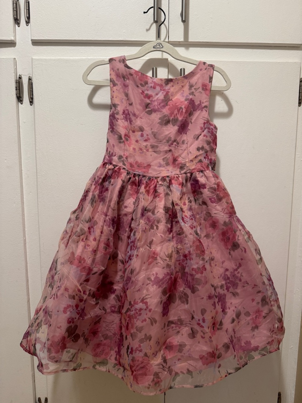 Pippa & Julie Pink Floral Organza Party Dress